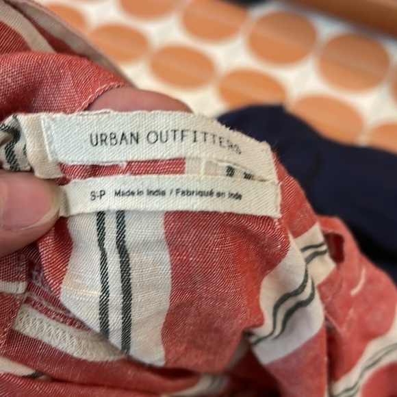 Urban Outfitters Linen Stripped Button Down Ladder Dress - Picture 7 of 7